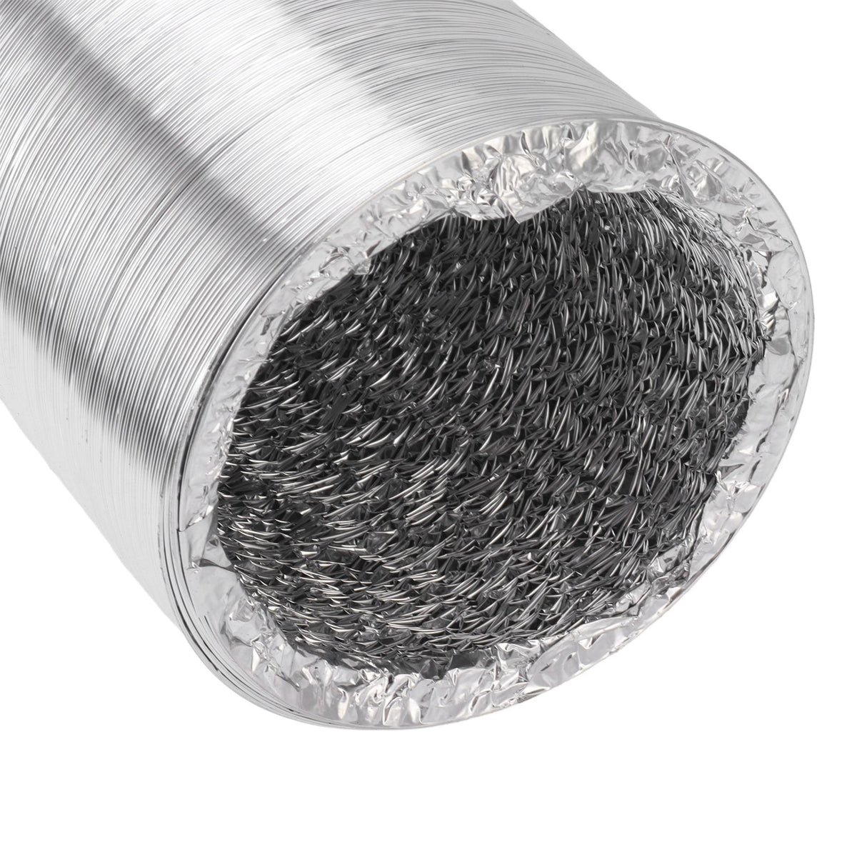 6in Flexible Ducting Hose 4 Layer Flexible Foil Ducting Dryer Air Vent Hose for HVAC Ventilation 10m/33ft