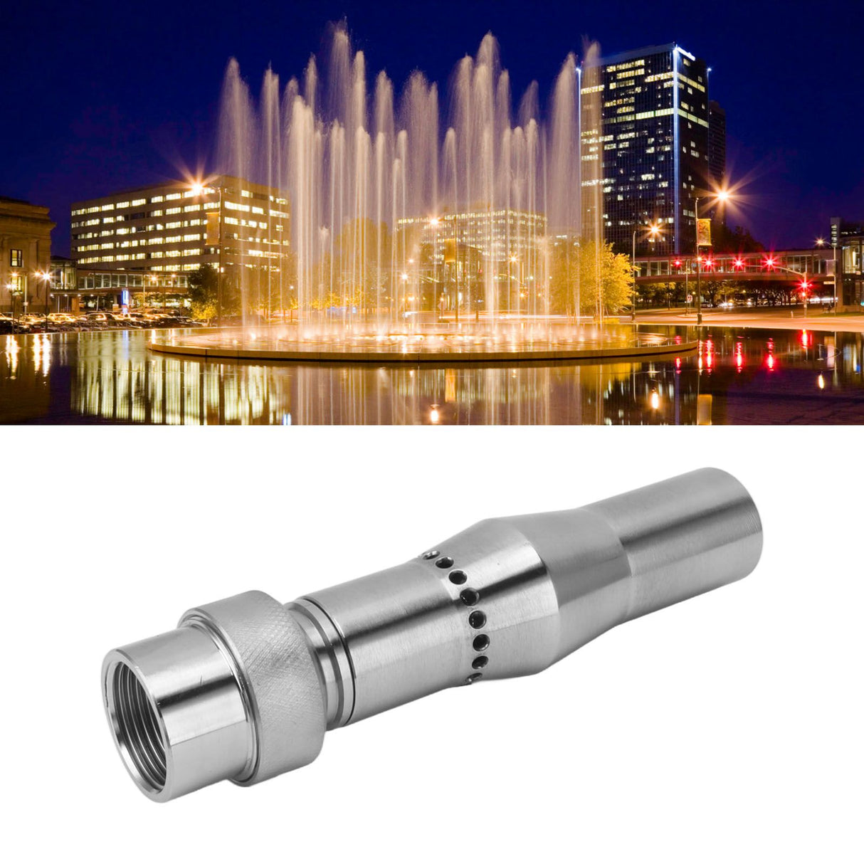Multi Branch Fountain Nozzle Stainless Steel Spherical Joint Female Thread Multi Branch Fountain Nozzle for Fountain DN25