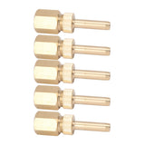 5PCS Fountain Nozzle Fountain Water Spray Sprinkler Head Swimming Pool Brass Deck Jet Nozzle Direct Injection G1/2in Inner Thread - Top-Down View