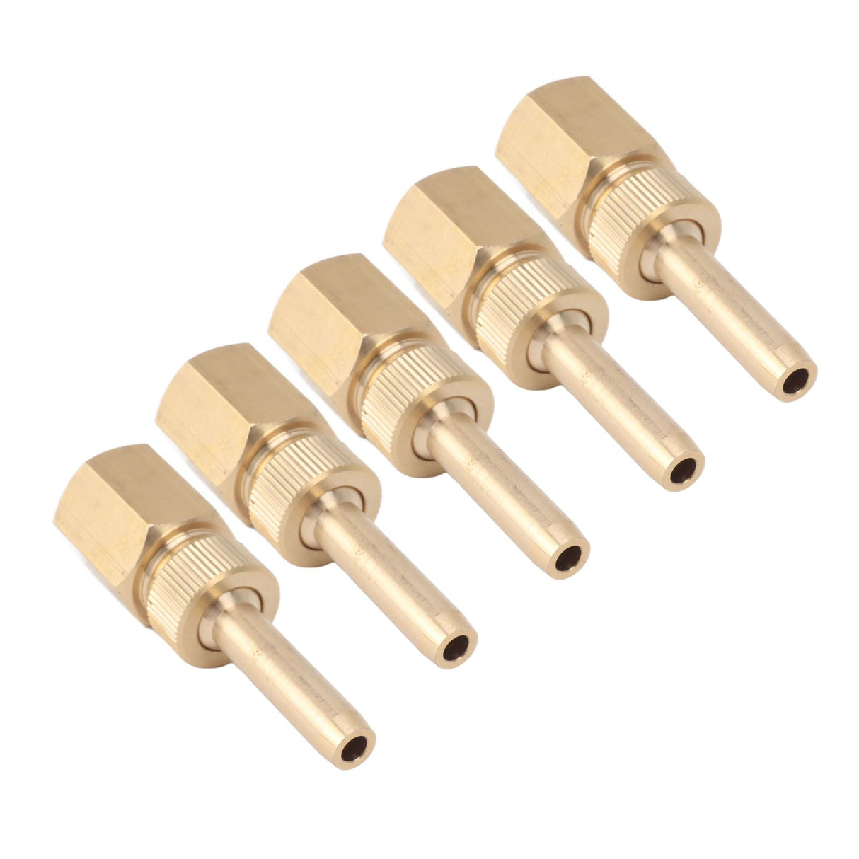 5PCS Fountain Nozzle Fountain Water Spray Sprinkler Head Swimming Pool Brass Deck Jet Nozzle Direct Injection G1/2in Inner Thread
