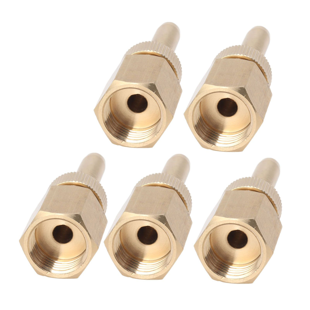 5PCS Fountain Nozzle Fountain Water Spray Sprinkler Head Swimming Pool Brass Deck Jet Nozzle Direct Injection G1/2in Inner Thread
