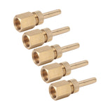 5PCS Fountain Nozzle Fountain Water Spray Sprinkler Head Swimming Pool Brass Deck Jet Nozzle Direct Injection G1/2in Inner Thread - Close-Up Angle