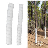 Tree Trunk Protector Plastic Spiral Tree Guard Tree Bark Protector Tube Wraps to Protect Saplings Plants From Deer Rabbit Rodents Mowers 2pcs - Extra Image