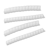 Tree Trunk Protector Plastic Spiral Tree Guard Tree Bark Protector Tube Wraps to Protect Saplings Plants From Deer Rabbit Rodents Mowers 4pcs - Rear View