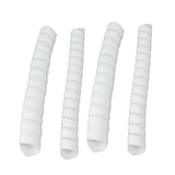 Tree Trunk Protector Plastic Spiral Tree Guard Tree Bark Protector Tube Wraps to Protect Saplings Plants From Deer Rabbit Rodents Mowers 4pcs - Low Angle