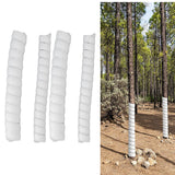 Tree Trunk Protector Plastic Spiral Tree Guard Tree Bark Protector Tube Wraps to Protect Saplings Plants From Deer Rabbit Rodents Mowers 4pcs - Extra Image