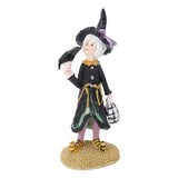 Witch Dolls Figure Handmade Resin Charming Witch Doll Decoration Ornaments for Office Bedroom Desktop