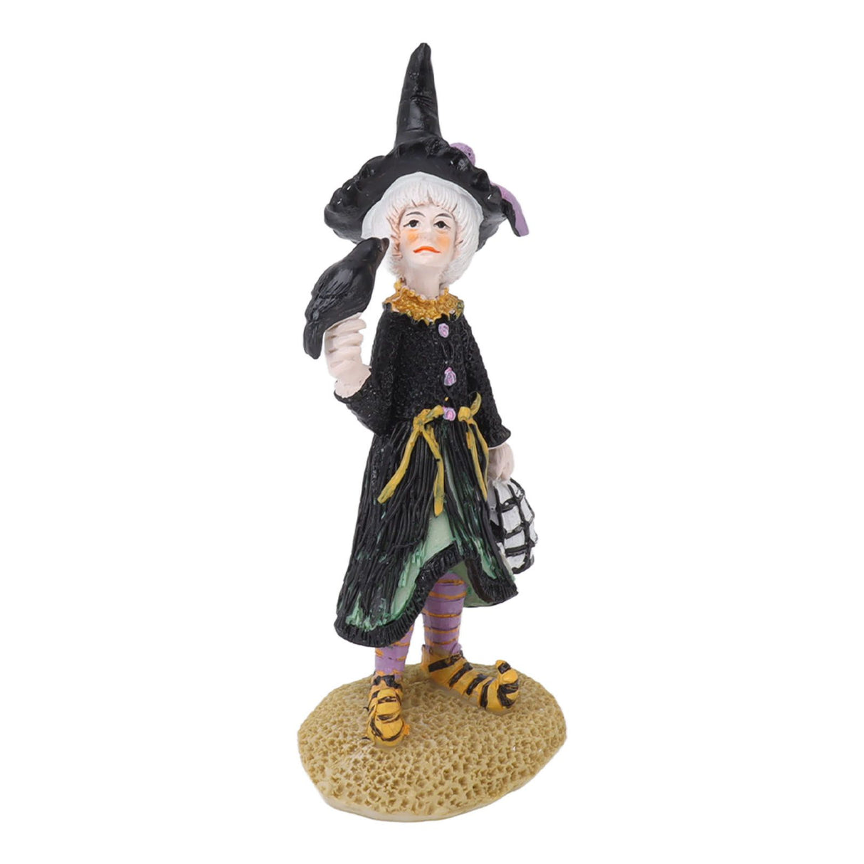 Witch Dolls Figure Handmade Resin Charming Witch Doll Decoration Ornaments for Office Bedroom Desktop