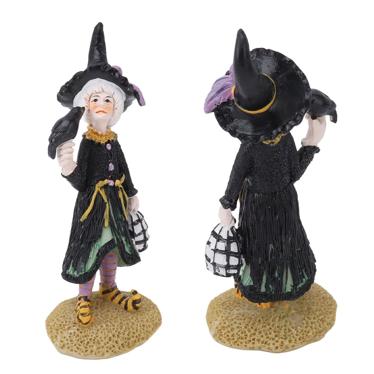 Witch Dolls Figure Handmade Resin Charming Witch Doll Decoration Ornaments for Office Bedroom Desktop