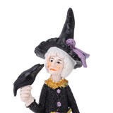 Witch Dolls Figure Handmade Resin Charming Witch Doll Decoration Ornaments for Office Bedroom Desktop
