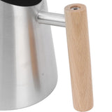 Watering Can with Long Spout Rustproof Stainless Steel Watering Pot with Wooden Handle for Garden Bonsai Indoor Outdoor Silver - Extra Image