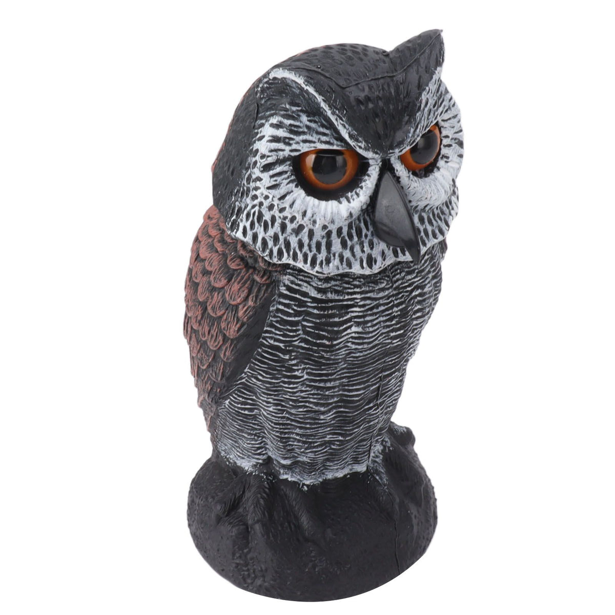 Plastic Shake Head Owl Decoy To Scare Birds Away Scarecrow Fake Owl Outdoor Garden Decoration