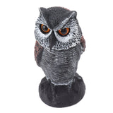 Plastic Shake Head Owl Decoy To Scare Birds Away Scarecrow Fake Owl Outdoor Garden Decoration