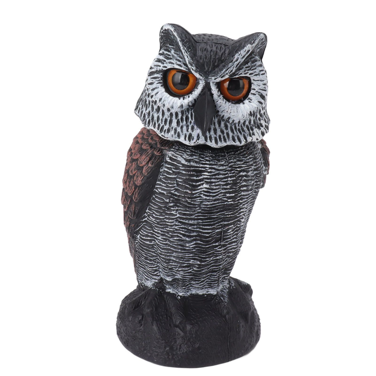 Plastic Shake Head Owl Decoy To Scare Birds Away Scarecrow Fake Owl Outdoor Garden Decoration