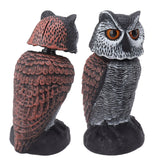 Plastic Shake Head Owl Decoy To Scare Birds Away Scarecrow Fake Owl Outdoor Garden Decoration - Close-Up Angle