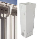 Rainwater Collection System 3x4in Downspout Water Diverter Connector System for Lawn Garden