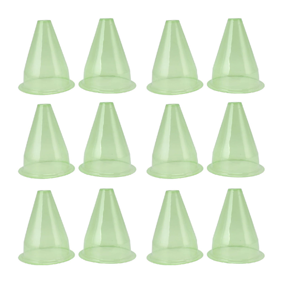 12Pcs Garden Cloches Plastic Multifunctional Plant Covers Protectors Dome Bell Transparent Jar Prevent Birds Frost