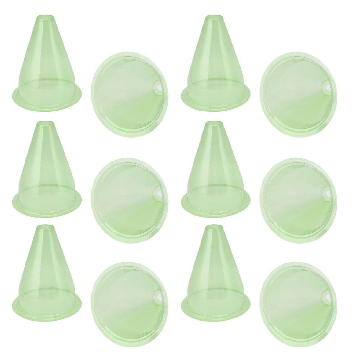 12Pcs Garden Cloches Plastic Multifunctional Plant Covers Protectors Dome Bell Transparent Jar Prevent Birds Frost