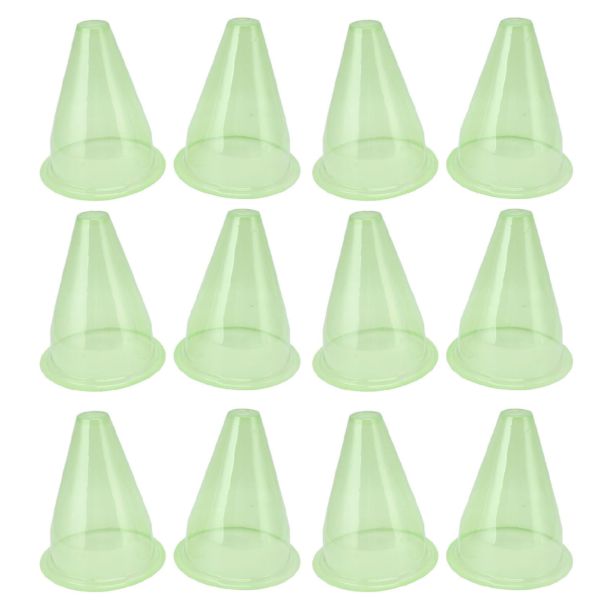 12Pcs Garden Cloches Plastic Multifunctional Plant Covers Protectors Dome Bell Transparent Jar Prevent Birds Frost