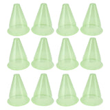 12Pcs Garden Cloches Plastic Multifunctional Plant Covers Protectors Dome Bell Transparent Jar Prevent Birds Frost - 45-Degree Angle