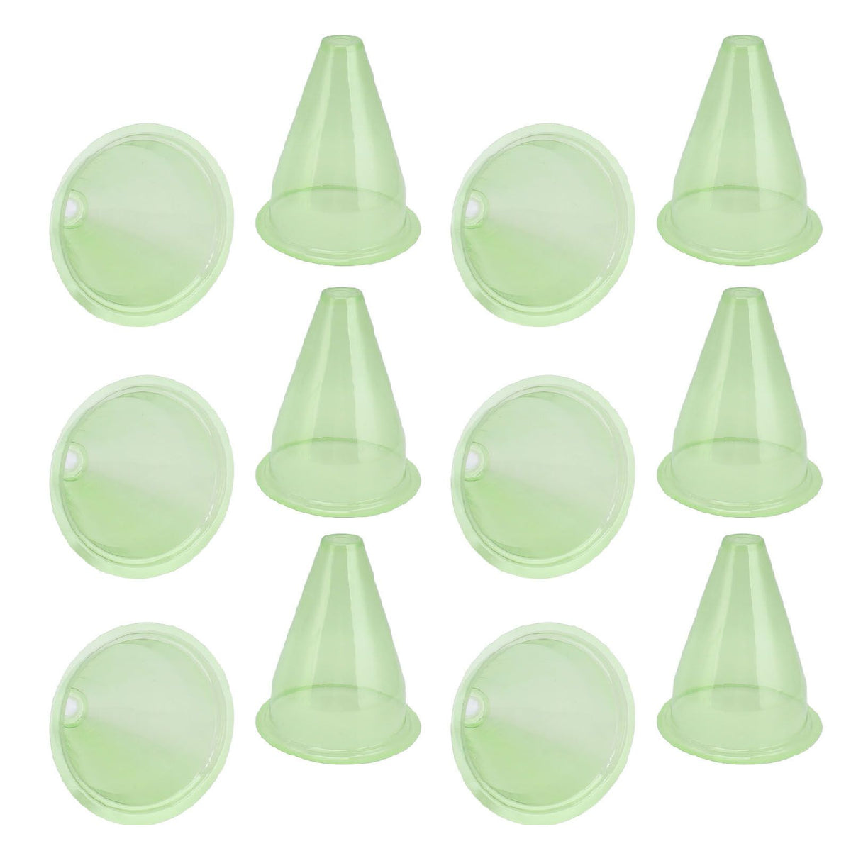 12Pcs Garden Cloches Plastic Multifunctional Plant Covers Protectors Dome Bell Transparent Jar Prevent Birds Frost