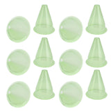 12Pcs Garden Cloches Plastic Multifunctional Plant Covers Protectors Dome Bell Transparent Jar Prevent Birds Frost - Rear View