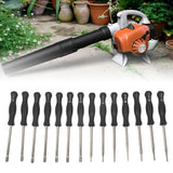 14Pcs Carburetor Adjustment Tool ABS Carb Tune Up Adjusting Tool Portable for String Trimmers Chain Saws Leaf Blowers
