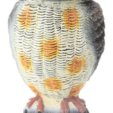 Fake Owl Statue Plastic Owl Bird Deterrents Scarecrow Owl Decoy with Shaking Head Bird Repel for Outdoor Garden Yard