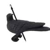 Realistic Elbow Crow Statue Plastic Waterproof Crow Decoys for Yard Garden Patios Halloween Decoration