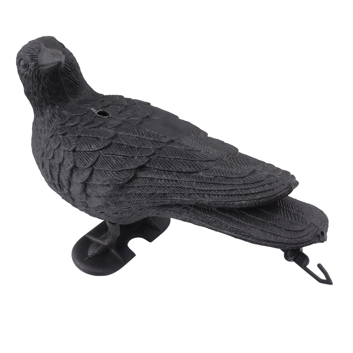 Realistic Elbow Crow Statue Plastic Waterproof Crow Decoys for Yard Garden Patios Halloween Decoration