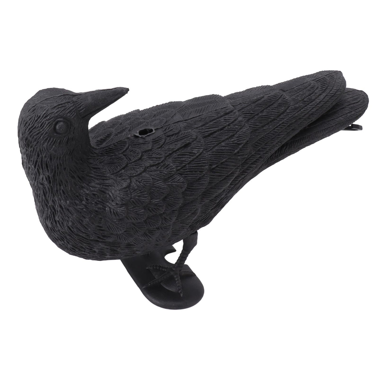 Realistic Elbow Crow Statue Plastic Waterproof Crow Decoys for Yard Garden Patios Halloween Decoration