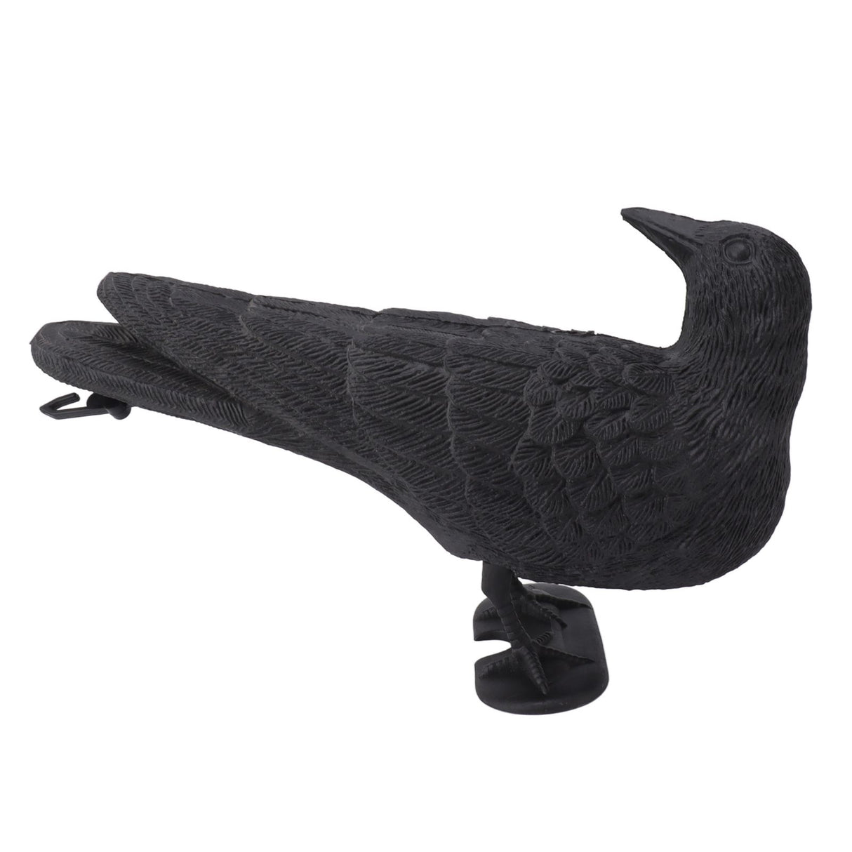 Realistic Elbow Crow Statue Plastic Waterproof Crow Decoys for Yard Garden Patios Halloween Decoration