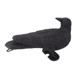 Realistic Elbow Crow Statue Plastic Waterproof Crow Decoys for Yard Garden Patios Halloween Decoration - Extra Image