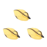 3Pcs Floating Yellow Duckling Realistic Plastic Duck Fish Pond Ornament for Garden Swimming Pool Fishing Pond Water Decoration A Style 11.5x6.5cm - 45-Degree Angle