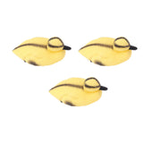 3Pcs Floating Yellow Duckling Realistic Plastic Duck Fish Pond Ornament for Garden Swimming Pool Fishing Pond Water Decoration A Style 11.5x6.5cm - Rear View