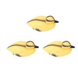 3Pcs Floating Yellow Duckling Realistic Plastic Duck Fish Pond Ornament for Garden Swimming Pool Fishing Pond Water Decoration A Style 11.5x6.5cm - Close-Up Angle