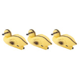 3Pcs Floating Yellow Duckling Realistic Plastic Duck Fish Pond Ornament for Garden Swimming Pool Fishing Pond Water Decoration A Style 11.5x6.5cm