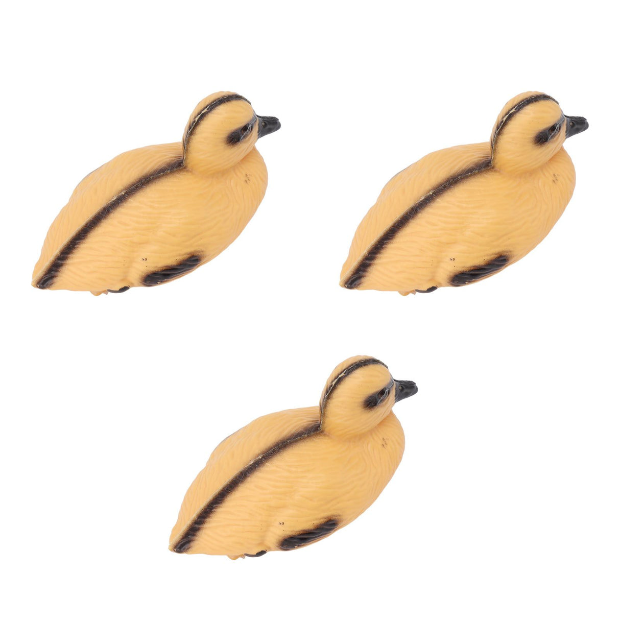 3Pcs Floating Yellow Duckling Realistic Plastic Duck Fish Pond Ornament for Garden Swimming Pool Fishing Pond Water Decoration B Style 12.5x6.5cm