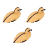 3Pcs Floating Yellow Duckling Realistic Plastic Duck Fish Pond Ornament for Garden Swimming Pool Fishing Pond Water Decoration B Style 12.5x6.5cm