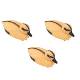 3Pcs Floating Yellow Duckling Realistic Plastic Duck Fish Pond Ornament for Garden Swimming Pool Fishing Pond Water Decoration B Style 12.5x6.5cm