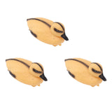 3Pcs Floating Yellow Duckling Realistic Plastic Duck Fish Pond Ornament for Garden Swimming Pool Fishing Pond Water Decoration B Style 12.5x6.5cm