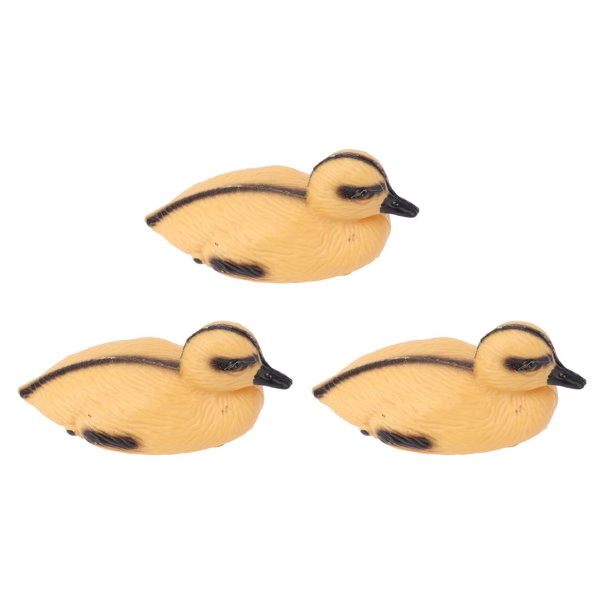 3Pcs Floating Yellow Duckling Realistic Plastic Duck Fish Pond Ornament for Garden Swimming Pool Fishing Pond Water Decoration B Style 12.5x6.5cm