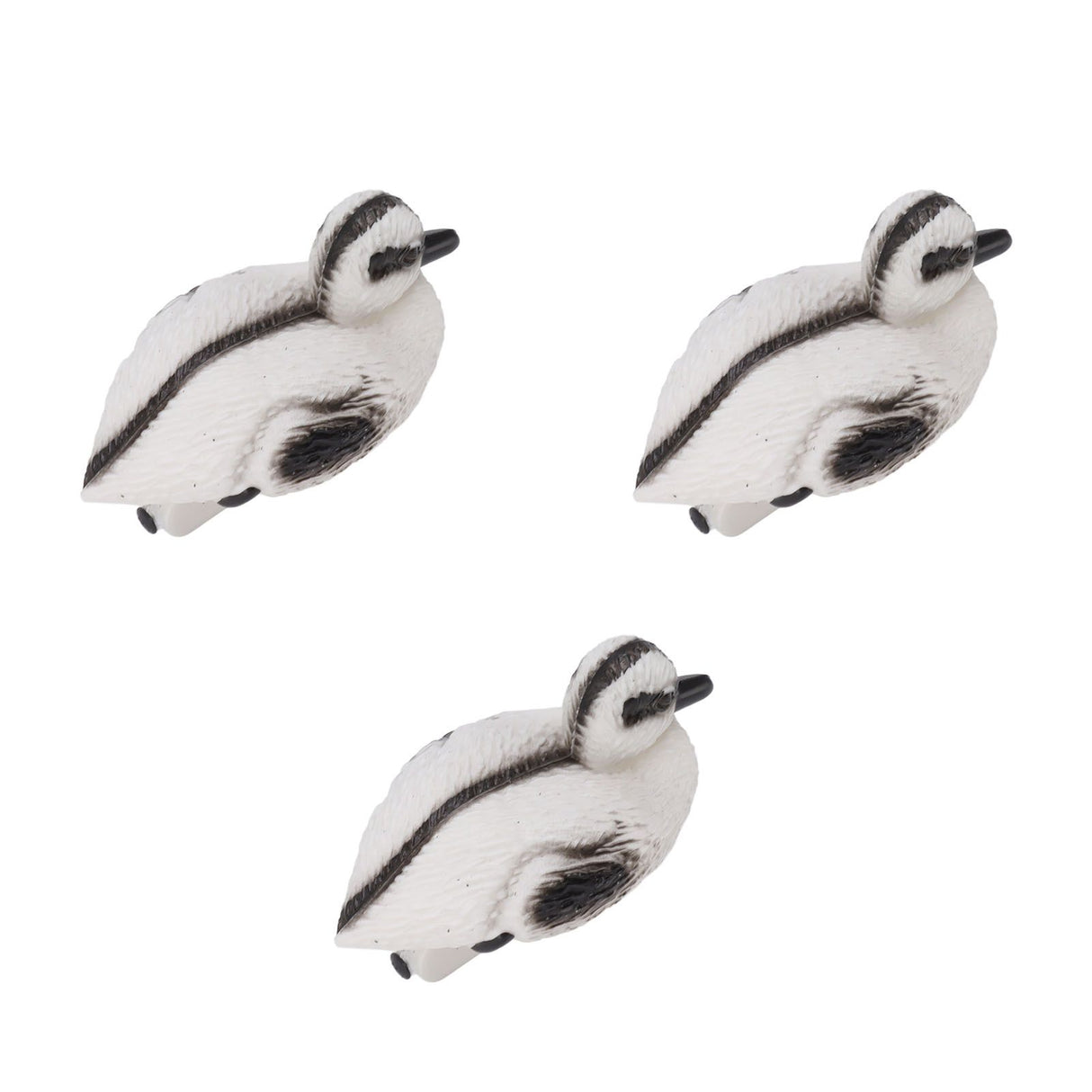 3Pcs Floating Yellow Duckling Realistic Plastic Duck Fish Pond Ornament for Garden Swimming Pool Fishing Pond Water Decoration C Style 12x6.5cm