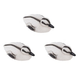 3Pcs Floating Yellow Duckling Realistic Plastic Duck Fish Pond Ornament for Garden Swimming Pool Fishing Pond Water Decoration C Style 12x6.5cm