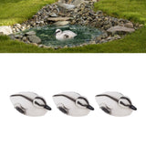3Pcs Floating Yellow Duckling Realistic Plastic Duck Fish Pond Ornament for Garden Swimming Pool Fishing Pond Water Decoration C Style 12x6.5cm