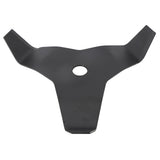 Black Weed Wacker Blades 3 Teeth Carbon Steel Brush Cutter Blades Heavy Duty Brush Cutter Blades for Lawn Yard Garden Bush Trimming