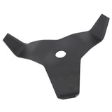Black Weed Wacker Blades 3 Teeth Carbon Steel Brush Cutter Blades Heavy Duty Brush Cutter Blades for Lawn Yard Garden Bush Trimming - Extra Image