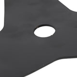 Black Weed Wacker Blades 3 Teeth Carbon Steel Brush Cutter Blades Heavy Duty Brush Cutter Blades for Lawn Yard Garden Bush Trimming - Extra Image