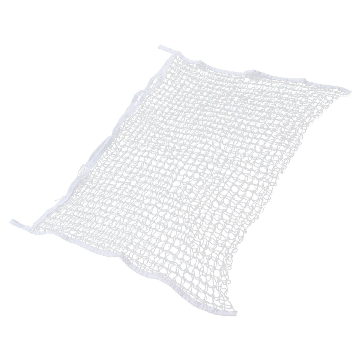 Hay Net Bag PE Woven Rope Mesh Hole Bag Horses Slow Feeder Forage Storage Pouch White 60x90cm / 23.6x35.4in