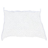 Hay Net Bag PE Woven Rope Mesh Hole Bag Horses Slow Feeder Forage Storage Pouch White 120x90cm / 47.2x35.4in - Front View